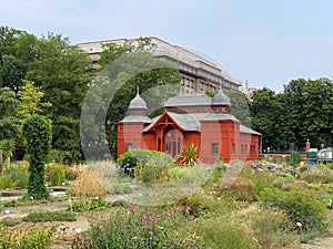 Exhibition pavilion in the Botanical Garden of the Faculty of Science, University of Zagreb - Croatia photo
